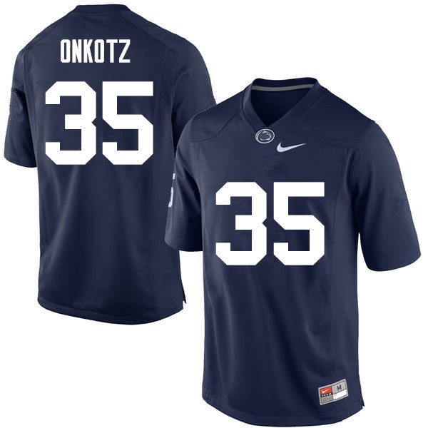 NCAA Nike Men's Penn State Nittany Lions Dennis Onkotz #35 College Football Authentic Navy Stitched Jersey TTT1098YA
